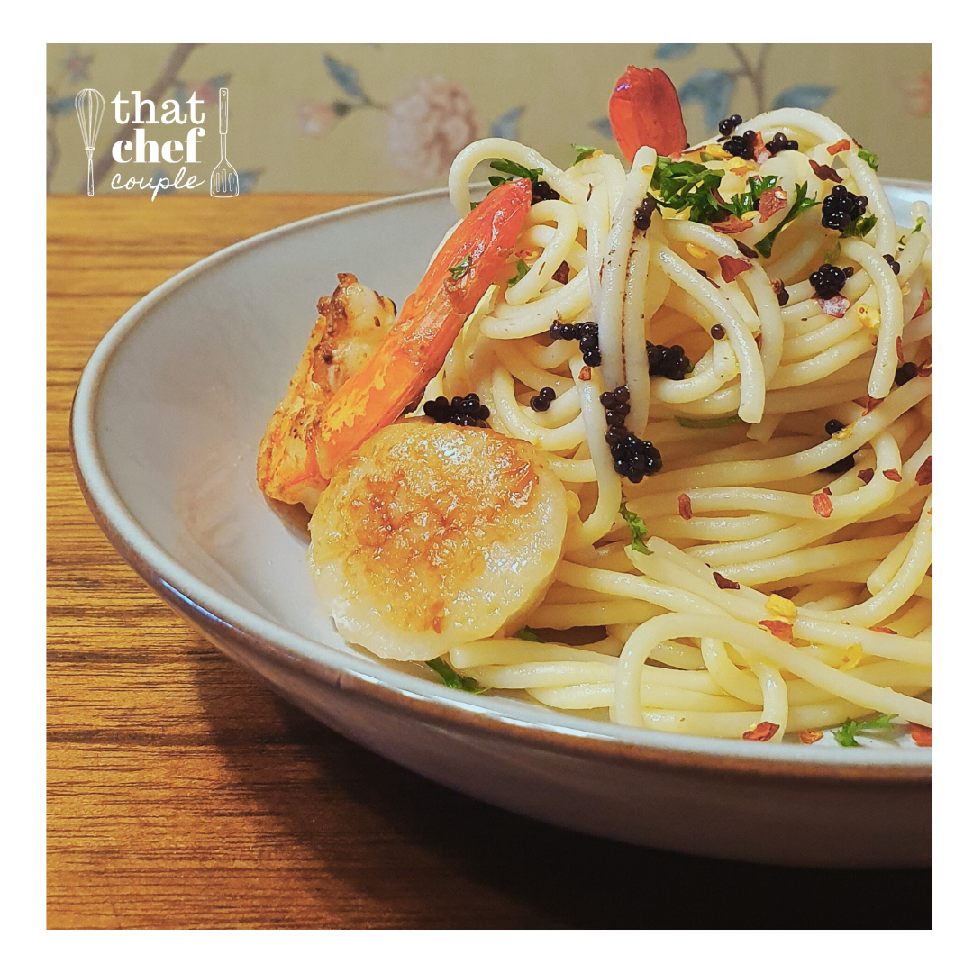 seafood aglio olio